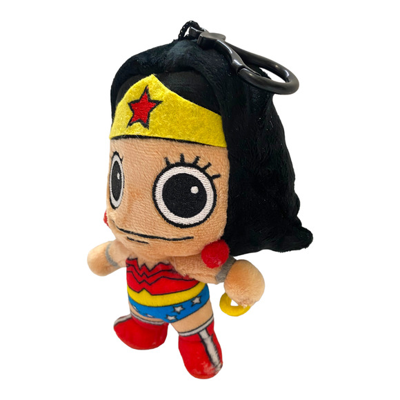 Super Hero Girls Plush Wonder Woman Doll Clip On Wallet Toy, Gift for Girls - Picture 3 of 5